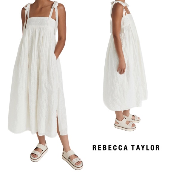 NEW Rebecca Taylor Long Allegra Whimsical Flowy Dress - Picture 13 of 14